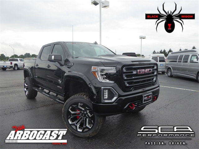 New 2019 GMC Sierra 1500 AT4 Black Widow Lifted Truck 4D Crew Cab in